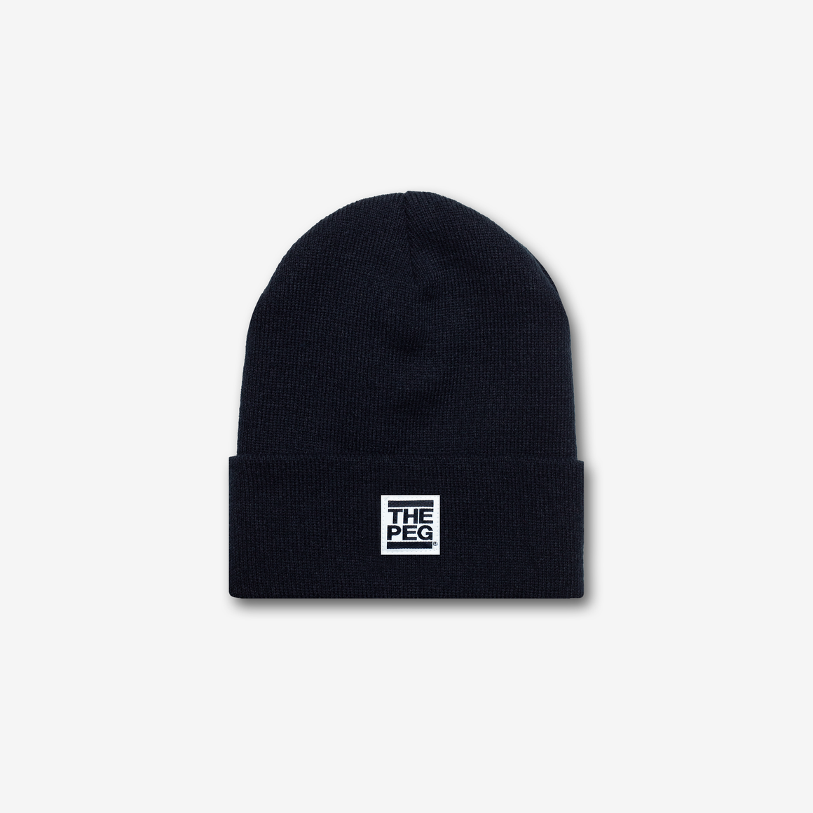 Pre Order: Classic Cuffed Toque With Woven Label (Black)