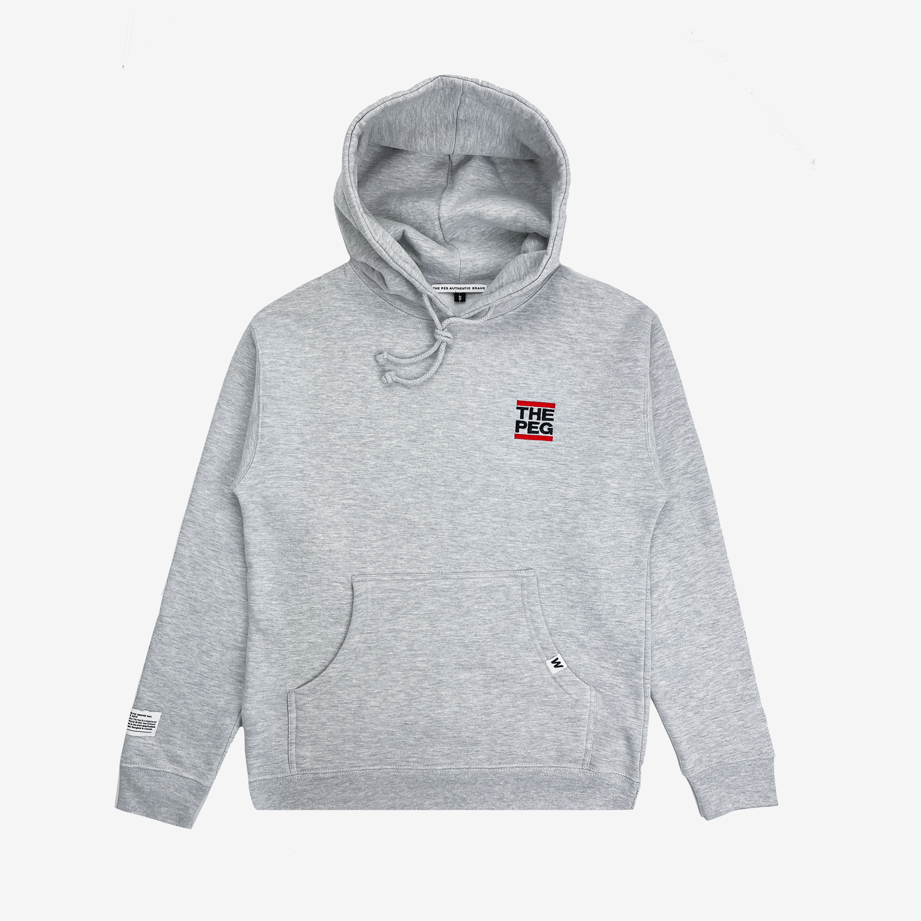 Heavy Peg (Heather - Embroidered Grey) Brand Hoodie Pre The Premium Order: Authentic Weight